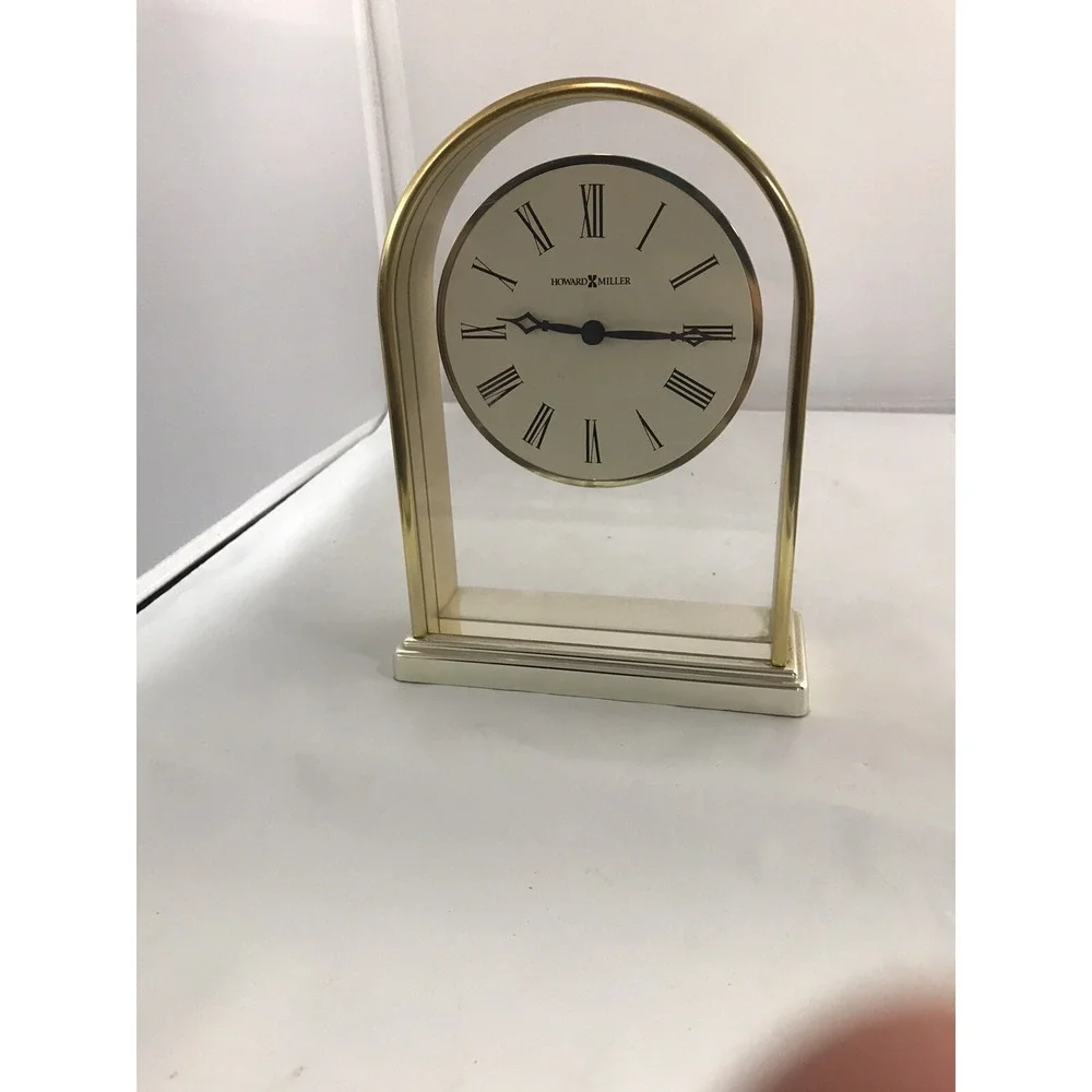 Howard‎ Miller Reminisce Tabletop Clock Quartz Time Runs Perfect 613118